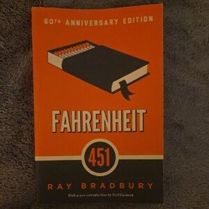 Fahrenheit 451 60th Anniversary Edition - Orange and Black Cover